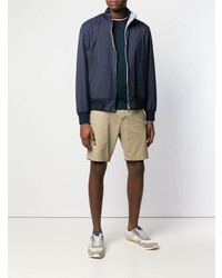 Мужской темно-синий бомбер от Brunello Cucinelli