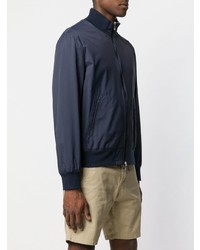 Мужской темно-синий бомбер от Brunello Cucinelli