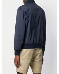 Мужской темно-синий бомбер от Brunello Cucinelli