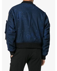 Мужской темно-синий бомбер от Off-White