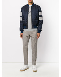 Мужской темно-синий бомбер от MSGM