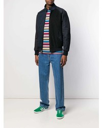 Мужской темно-синий бомбер от Engineered Garments