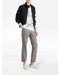 Мужской темно-синий бомбер от Burberry