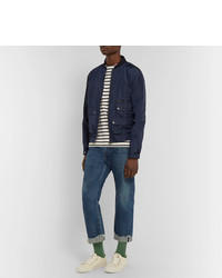 Мужской темно-синий бомбер от The Workers Club