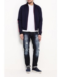 Мужской темно-синий бомбер от Fred Perry