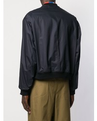 Мужской темно-синий бомбер от Jil Sander