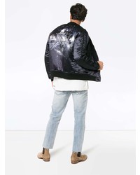 Мужской темно-синий бомбер от Balmain