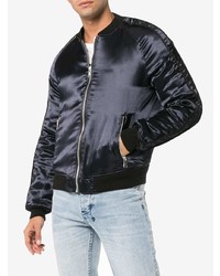 Мужской темно-синий бомбер от Balmain