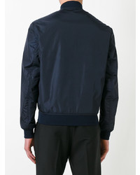 Мужской темно-синий бомбер от Gucci