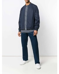 Мужской темно-синий бомбер от A.P.C.