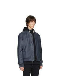 Мужской темно-синий бомбер от John Elliott