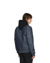 Мужской темно-синий бомбер от John Elliott