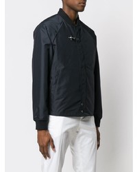 Мужской темно-синий бомбер от Fay