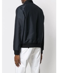 Мужской темно-синий бомбер от Fay