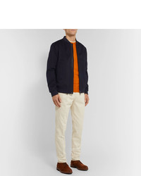 Мужской темно-синий бомбер от Loro Piana