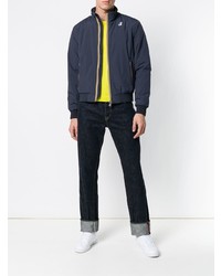 Мужской темно-синий бомбер от K-Way