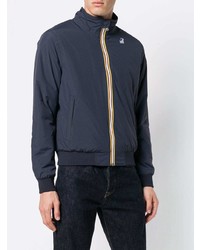 Мужской темно-синий бомбер от K-Way