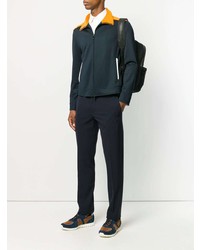 Мужской темно-синий бомбер от Valentino