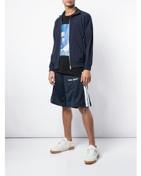 Мужской темно-синий бомбер от Palm Angels