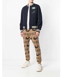 Мужской темно-синий бомбер от Gucci