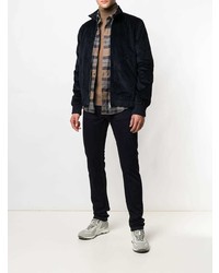 Мужской темно-синий бомбер от A.P.C.