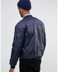 Мужской темно-синий бомбер от Farah