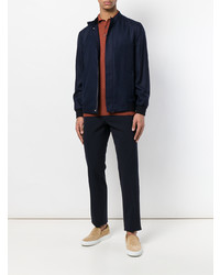 Мужской темно-синий бомбер от Larusmiani