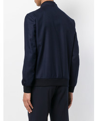 Мужской темно-синий бомбер от Larusmiani