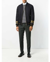 Мужской темно-синий бомбер от Dolce & Gabbana