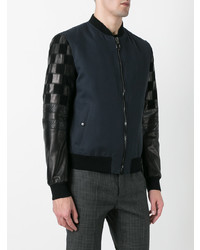 Мужской темно-синий бомбер от Lanvin