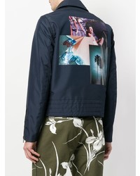 Мужской темно-синий бомбер от N°21