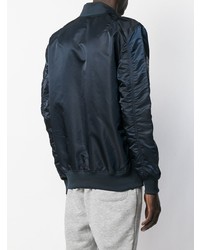 Мужской темно-синий бомбер от Alpha Industries