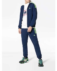 Мужской темно-синий бомбер от adidas