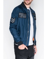 Мужской темно-синий бомбер от OMBRE