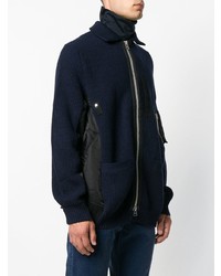 Мужской темно-синий бомбер от Sacai