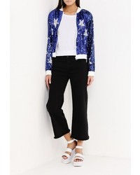 Женский темно-синий бомбер от Paccio