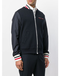 Мужской темно-синий бомбер от Moncler Gamme Bleu