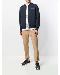 Мужской темно-синий бомбер от Fay