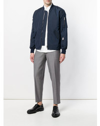 Мужской темно-синий бомбер от Études