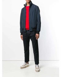 Мужской темно-синий бомбер от Woolrich