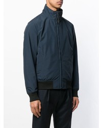 Мужской темно-синий бомбер от Woolrich