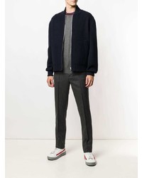 Мужской темно-синий бомбер от Brunello Cucinelli