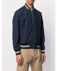 Мужской темно-синий бомбер от Eleventy