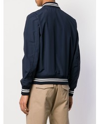 Мужской темно-синий бомбер от Eleventy