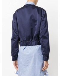 Женский темно-синий бомбер от MSGM