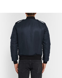 Мужской темно-синий бомбер от Saint Laurent