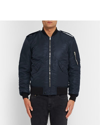 Мужской темно-синий бомбер от Saint Laurent