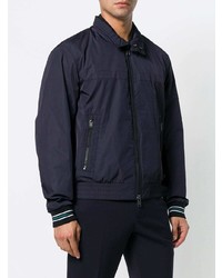 Мужской темно-синий бомбер от BOSS HUGO BOSS