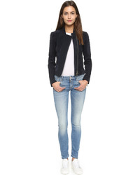 Женский темно-синий бомбер от Theory