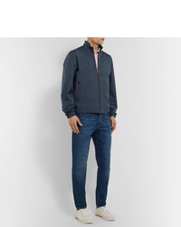Мужской темно-синий бомбер от Loro Piana
